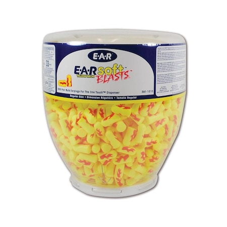 3M E-A-R Polyurethane Foam Ear Plugs, 500 PK 10080529910124